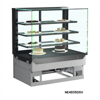 Structural Concepts Reveal® Non-Refrigerated Slide-In Counter Service Case with 3 Glass Shelves