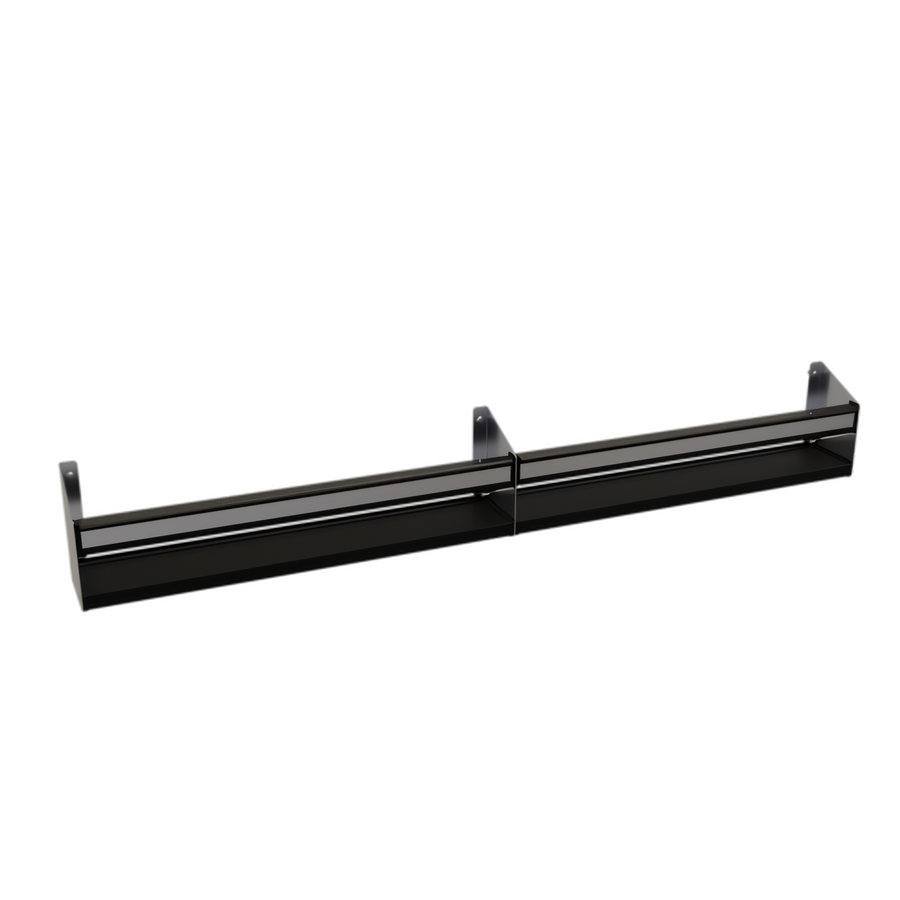 Product image #1 for Glastender 49-Inch Single Stainless Steel Speed Rail with PVC Sound-Deadening Covers