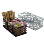 Thumbnail image #1 for American Metalcraft Birdnest BNCC48 Chrome Wire Coffee Caddy, 8-1/2 x 4-3/8 x 3-1/8 Inches Case of 24