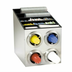 Thumbnail image #1 for Dispense-Rite CTC-L-2X2SS Countertop Stainless Steel Cup & Lid Dispensing Cabinet with 4 Adjustable Dispensers