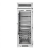 True Residential 30-Inch Single-Section Reach-In Refrigerator with Glass Door, Stainless Steel, Self-Contained R600A