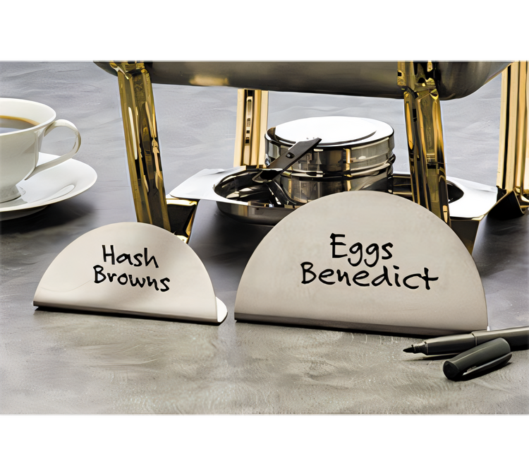 Product image #1 for American Metalcraft Stainless Steel Tabletop Write-On/Wipe-Off Menu Card Sign