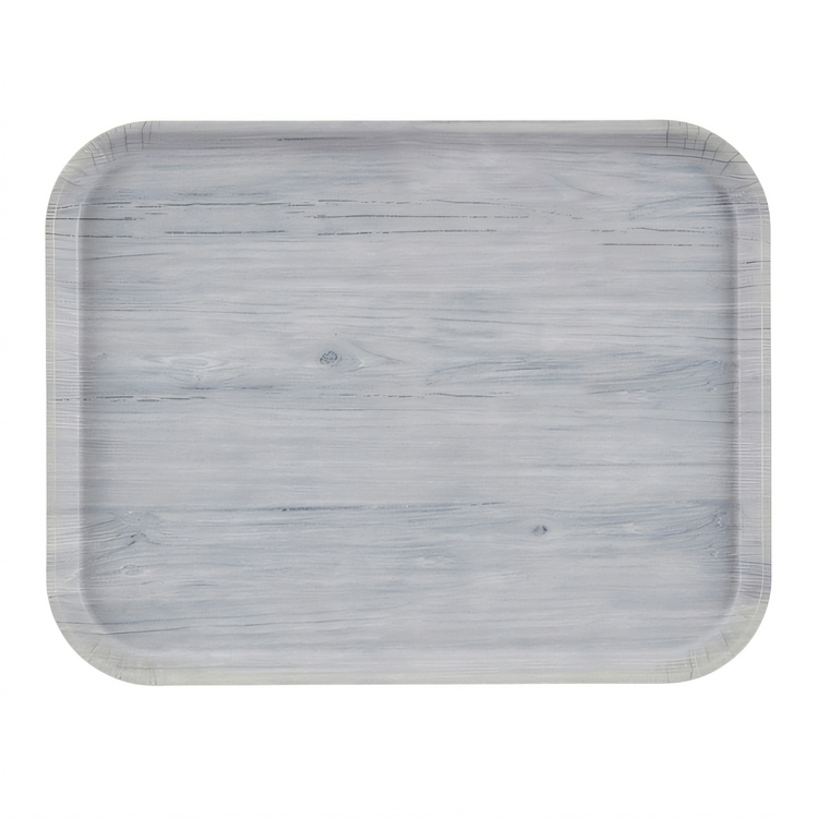 Product image #1 for Cambro Décor Series Camtray Rectangular Fiberglass Cafeteria Tray, 18 x 14, Stonewash Gray