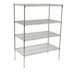 Thumbnail image #1 for Winco 18 x 36 x 72 Inch 4-Tier Stationary Chrome-Plated Wire Shelving Unit