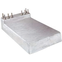 Micro Matic 8 x 14 Inch 4-Product Beer Cold Plate Cold Block with 1/4 Inch x 12 Foot Stainless Steel Tubing