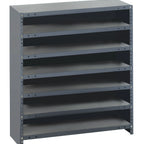 Thumbnail image #1 for Quantum CL1239-000 Closed Heavy-Duty 7-Shelf Stationary Wire Shelving Unit, 36W x 12D x 39H, 400 lb. per Shelf