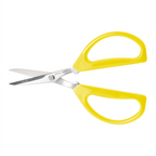Thumbnail image #1 for Winco Joyce Chen KCHZ09007 Kitchen Shears with Yellow Handles, 2-Pack Case of 36
