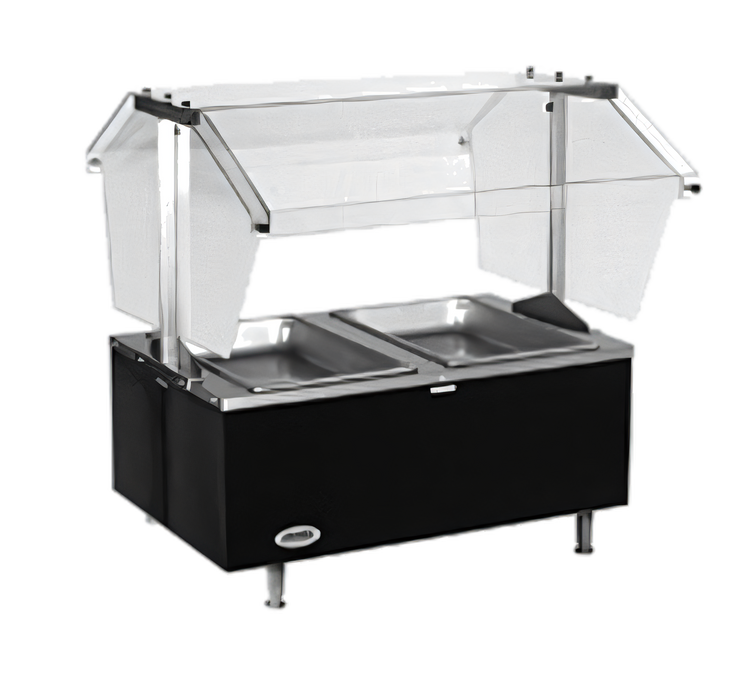 Product image #1 for Eagle Service Mate Tabletop Buffet Hot Food Table with 2 Heated Wells and Sneeze Guard, 208V 3-Phase