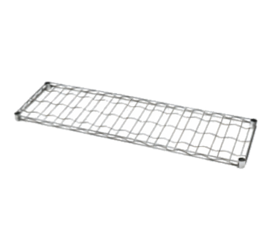Product image #1 for Metro Super Erecta Basic 48"W x 14"D Chrome-Plated Wine Cradle Shelf, 12-Bottle Capacity
