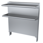 Thumbnail image #1 for Garland Cuisine CCDHS-36 Double Deck High Shelf Backguard/Flue Riser, 36-Inch Wide, 35-Inch High, Stainless Steel