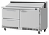 Thumbnail image #1 for Turbo Air PRO Series Front Breathing Two-Section Sandwich/Salad Prep Table with 16-Pan Opening, 1 Door and 2 Drawers