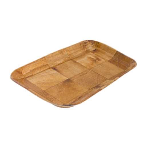 Product image #1 for Crestware 8 x 12 Inch Rectangular Woven Wood Serving Tray