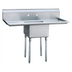 Thumbnail image #1 for Mixrite 54-Inch 1-Compartment Commercial Sink with Left and Right Drainboards