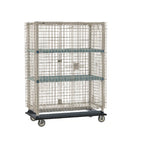 Thumbnail image #1 for Metro MetroMax Q MQSEC55LE-2MQ Mobile Open-Wire Security Cage with 2 Adjustable Shelves, 51-1/8"W x 28-1/16"D x 68-1/2"H