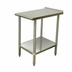 Thumbnail image #1 for Advance Tabco 16-Gauge 304 Stainless Steel Equipment Filler Table with Adjustable Undershelf, 18