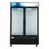 Thumbnail image #1 for KoolMore 53-Inch Indoor Dual Glass-Door Ice Merchandiser Freezer, 42 Cu. Ft., Black
