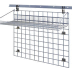 Thumbnail image #1 for Quantum SGK-403036-1GY Wall-Mounted Storage Grid Starter Kit, Gray Epoxy Antimicrobial Finish, NSF Listed
