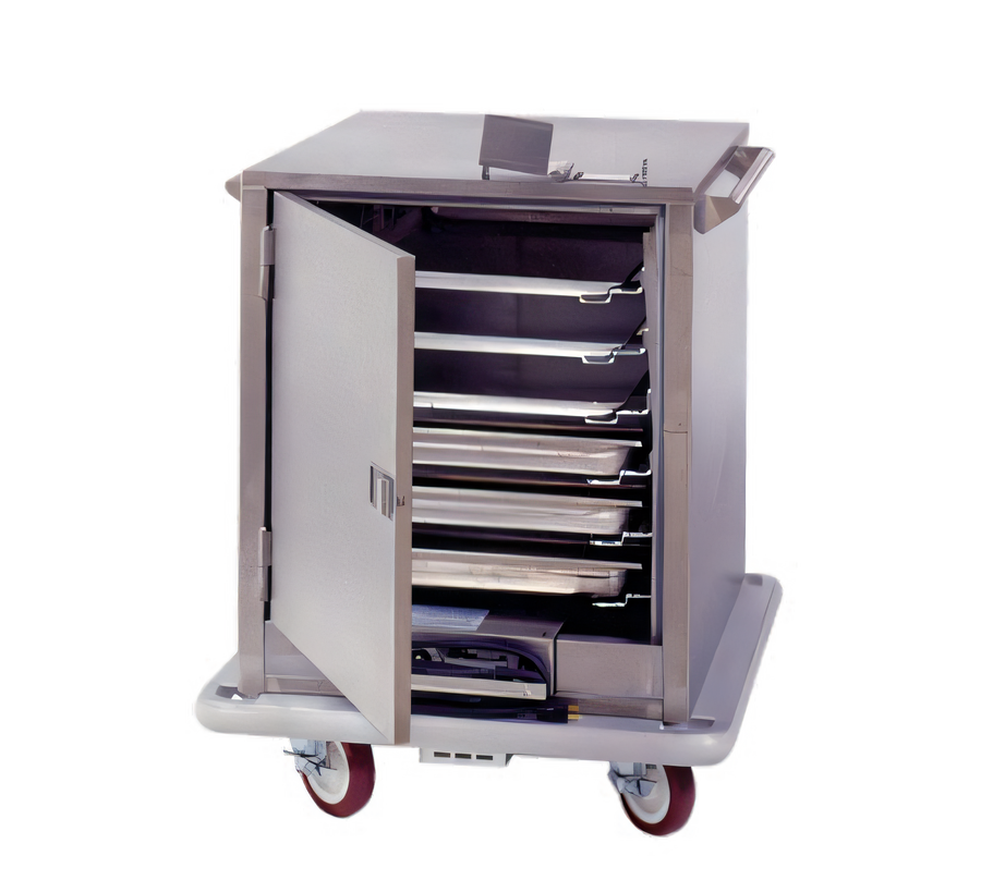 Product image #1 for Carter-Hoffmann Heated Half-Height Satellite Transport Cart, 1 Section, 6 Full-Size Sheet Pan Capacity