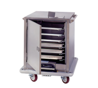 Carter-Hoffmann Heated Half-Height Satellite Transport Cart, 1 Section, 6 Full-Size Sheet Pan Capacity