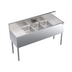 Thumbnail image #1 for Krowne Royal Series Three-Compartment Underbar Sink Unit with Integrated Drainboards and Faucet, 60