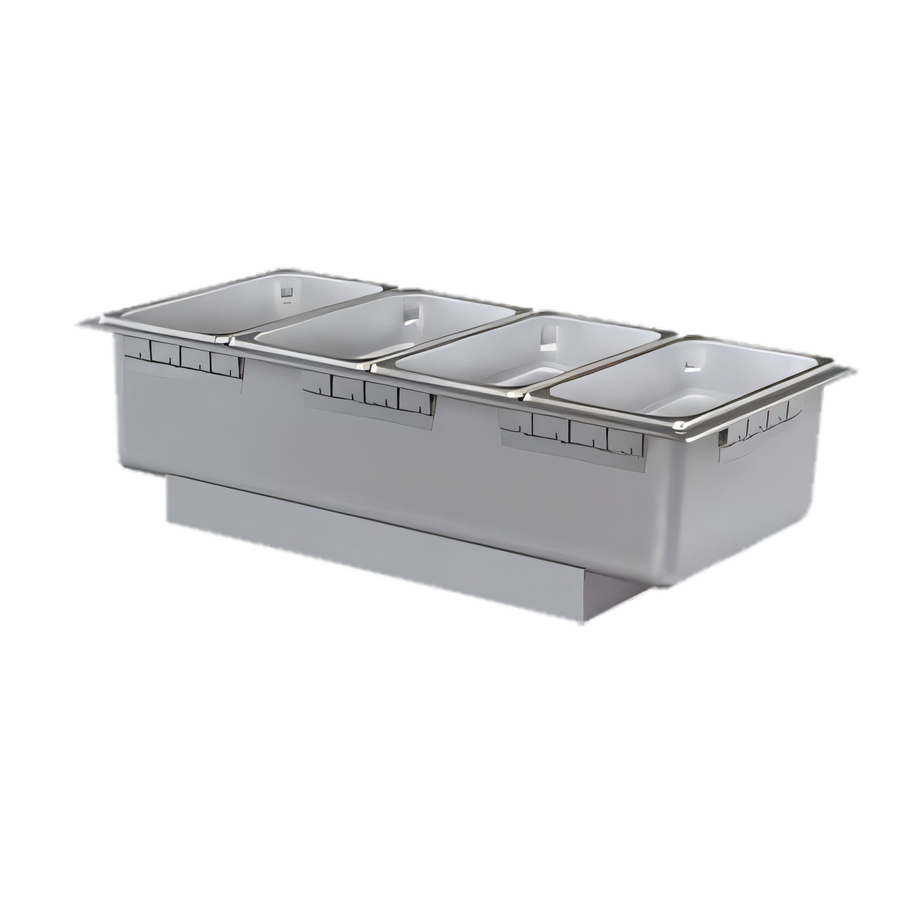 Product image #1 for Hatco HWBH-43D Drop-In Rectangular Heated Well with Drain for 4 Third-Size Pans