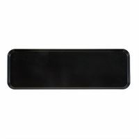 Cambro Rectangular Black Fiberglass Market Display Tray, 8-3/4 x 25-1/2 x 3/4 Inches