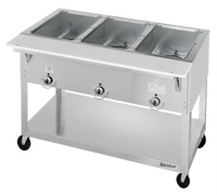 Aerohot 72-3/8-Inch Portable Electric Steamtable Hot Food Unit with 5 Sealed Wells and Open Base