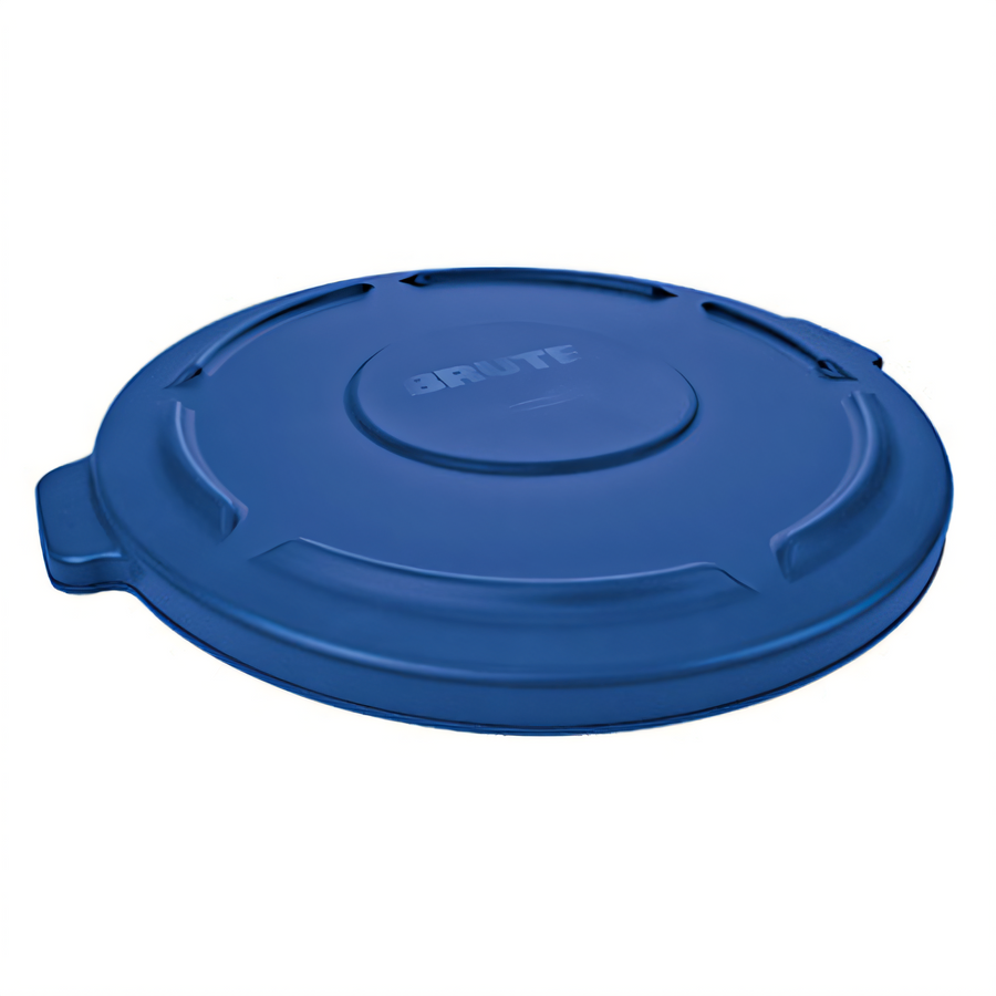 Product image #1 for Rubbermaid BRUTE 32-Gallon Blue Self-Draining Trash Can Lid