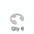 Thumbnail image #1 for T&S Brass 012512-45M E-Style Snap Ring, New Style Faucet Component Replacement Part Case of 115