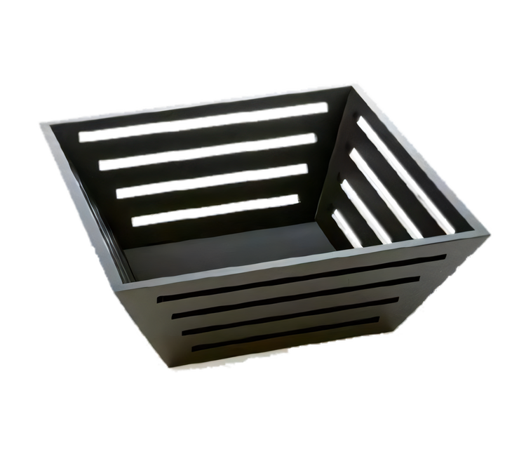Product image #1 for American Metalcraft Square Tapered Birch Bread Basket, 12 x 12 x 4-1/2 Inches