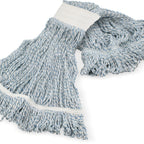 Thumbnail image #1 for CFS Brands 369675B00 Wet Mop Head, #20 (20 oz), Large, 4-Ply Rayon, Wide Band Case of 12