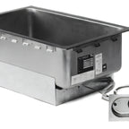 Thumbnail image #1 for Eagle Group TM1220FW-240T6-D Drop-In Electric Food Warmer, 1 Full-Size Pan, Wet/Dry, Thermostatic, Stainless Steel, Drain