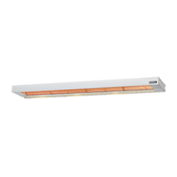 Nemco 36-Inch Single Remote-Controlled Infrared Strip Heater with Lights, 208V