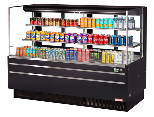 Product image #2 for Turbo Air TOM-72L-UFD-W(B)-3S-N Open-Air Coolers