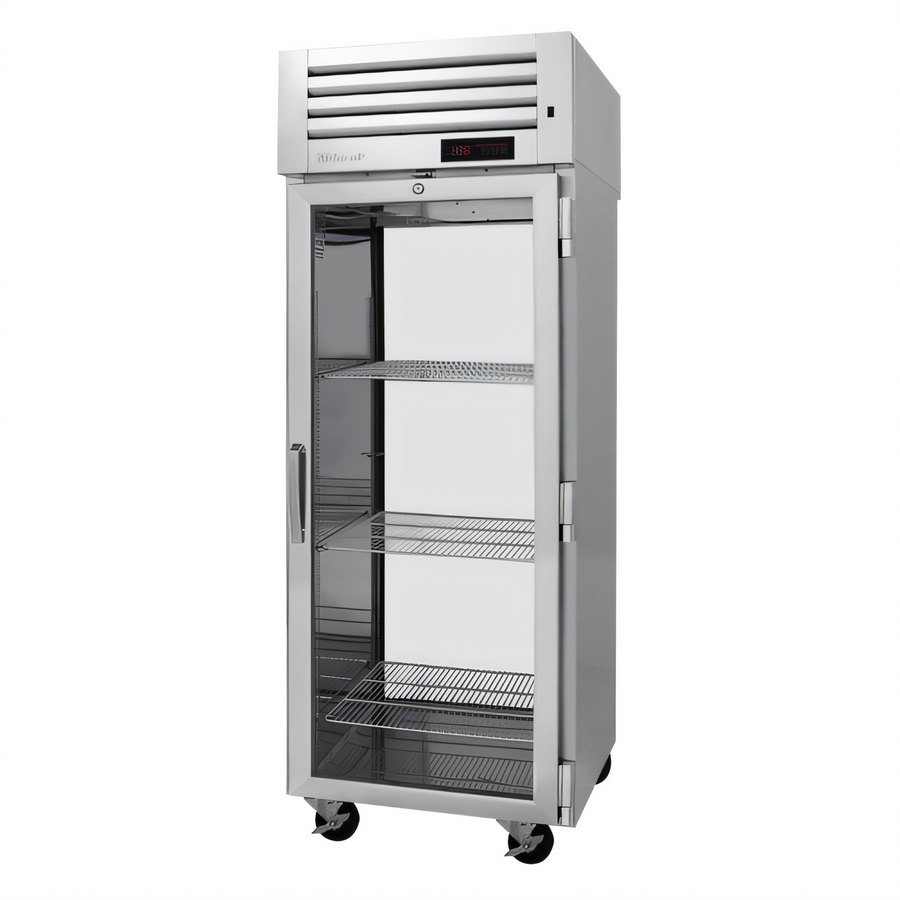 Product image #1 for Turbo Air PRO Series Pass-Thru Heated Holding Cabinet with Glass Doors, 1-Section, 28 Cu. Ft., 115V
