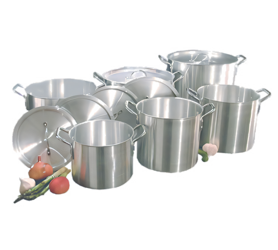 Product image #1 for Town Equipment 12-Piece Medium Commercial Weight Aluminum Stock Pot Set with Covers