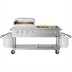 Thumbnail image #1 for Koolmore 60-Inch Mobile Outdoor Propane Charbroiler Grill with 30-Inch Pizza Oven, 8 Burners