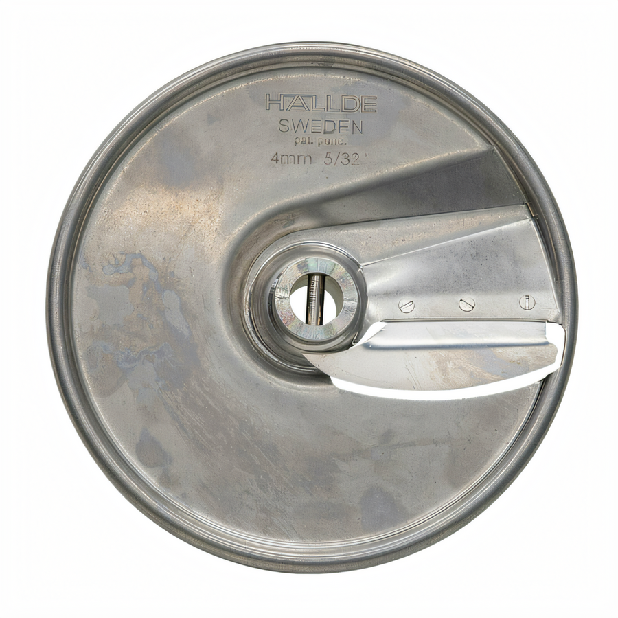 Product image #1 for Hobart 4 mm (5/32 Inch) Stainless Steel Food Processor Slicing Plate with Replaceable Knives