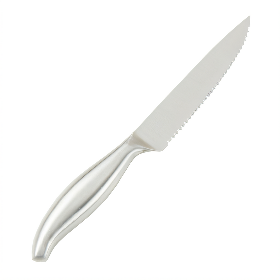 Product image #1 for American Metalcraft Satin Finish Serrated Stainless Steel Steak Knife, 5-Inch Blade, 9-Inch Overall