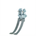 Thumbnail image #1 for T&S Brass Double Wall-Mounted Pedal Valve with Slow-Closing Metering Cartridges