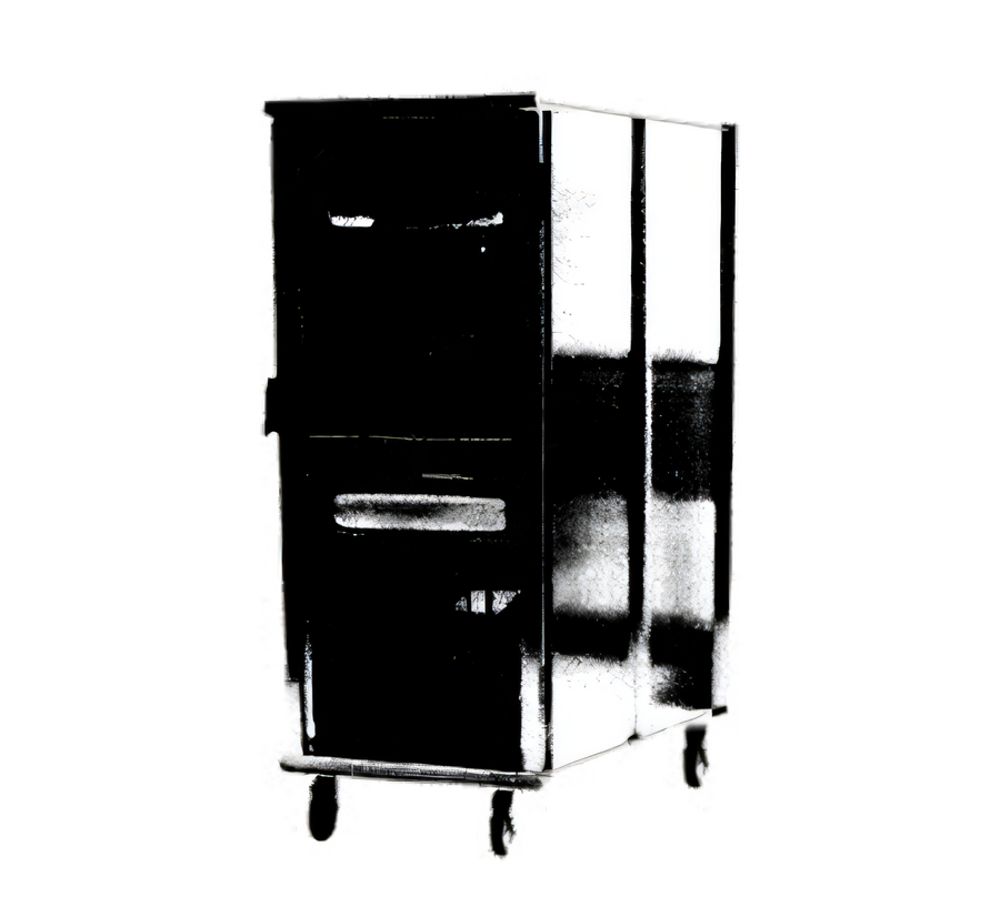 Product image #1 for Carter-Hoffmann Heavy-Duty Aluminum Non-Insulated Mobile Pan Rack Storage Cabinet with Hinged Doors