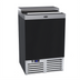 Thumbnail image #1 for Krowne 24-Inch Flat Top Bottle Cooler with Sliding Lid, Black Vinyl Exterior, 6-Case Capacity