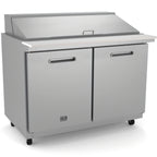 Thumbnail image #1 for Kelvinator Commercial KCHMT48.18 48-Inch Mega Top Refrigerated Sandwich/Salad Prep Table, 2 Doors, 18 x 1/6 GN Pan Capacity