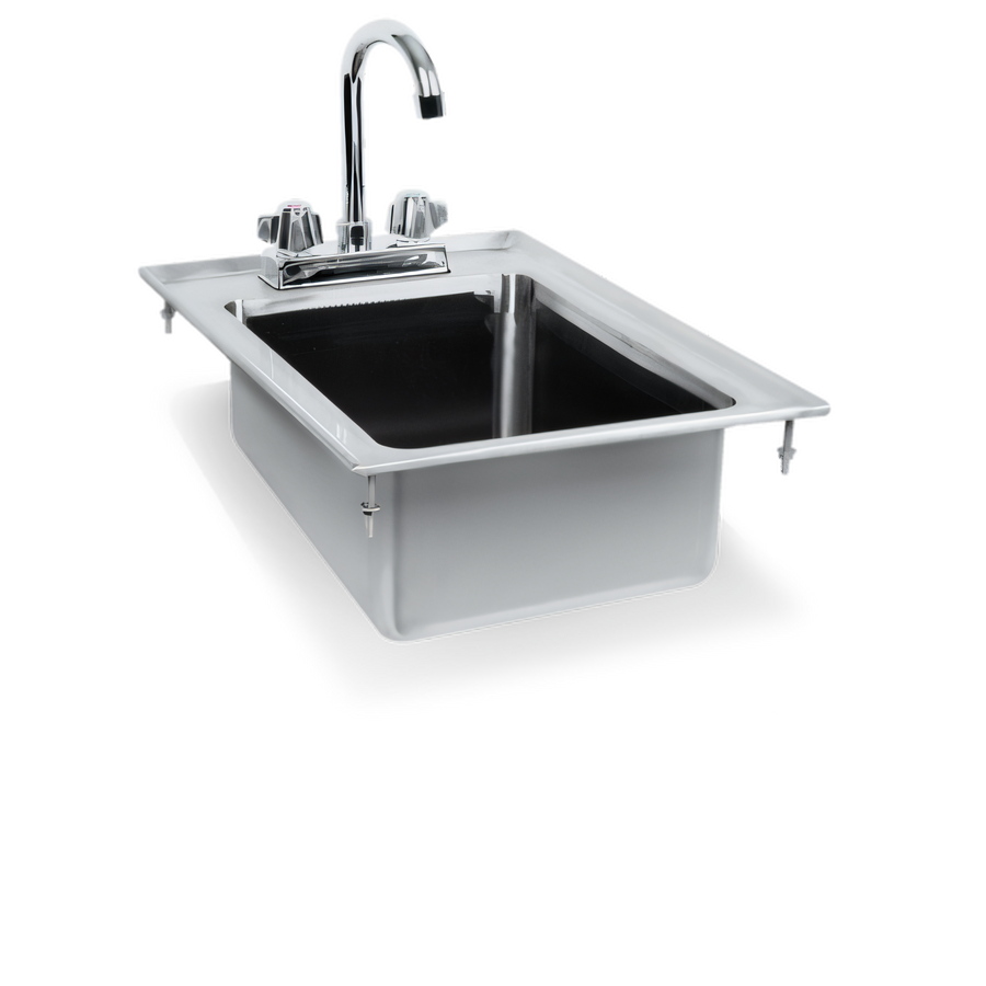 Product image #1 for 19 x 13-Inch Drop-In Single Bowl Stainless Steel Sink with 10 x 14 x 5-Inch Fabricated Bowl