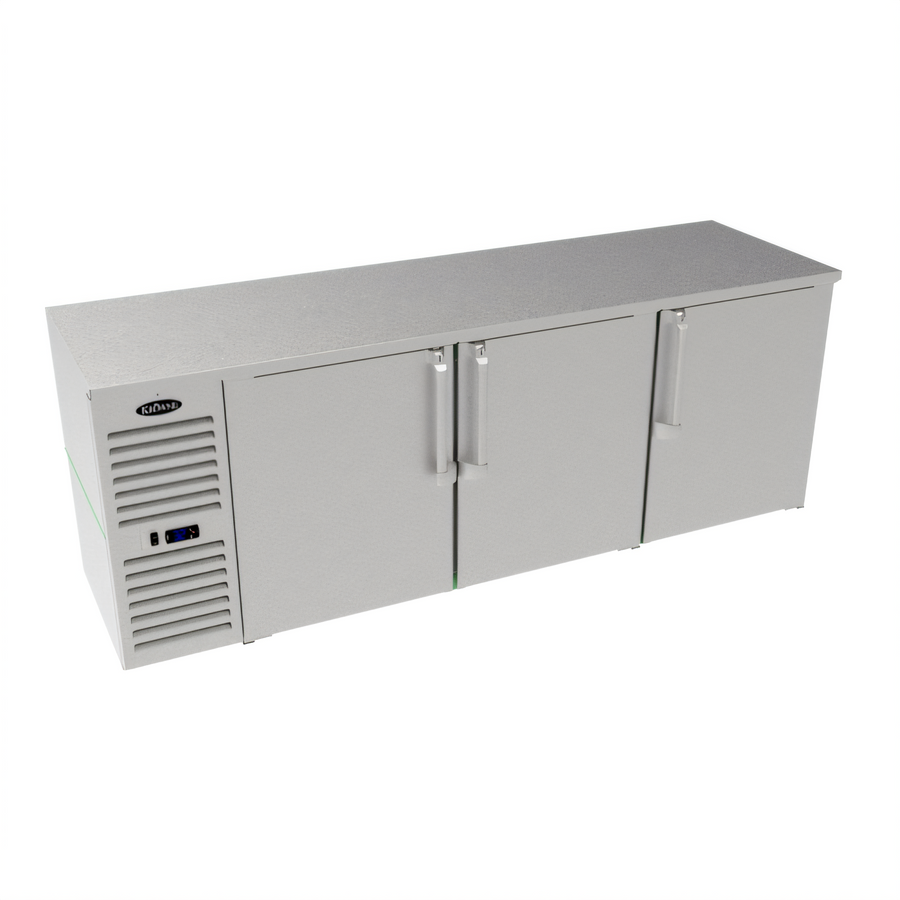 Product image #1 for Krowne LS84 84-Inch Three-Door Refrigerated Low-Profile Back Bar Storage Cabinet