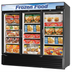 Thumbnail image #1 for Turbo Air Three-Section Glass Door Freezer Merchandiser, 58.45 Cu. Ft., Bottom Mount Self-Contained, 115V