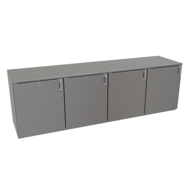 Product image #1 for Glastender Low Profile Four-Section Back Bar Dry Storage Cabinet, 96 Inch Wide