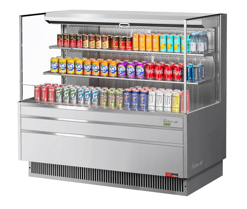 Product image #1 for Turbo Air Low Profile Horizontal Open Display Merchandiser, 19.3 Cu. Ft., Self-Contained R290, 58-3/4-Inch Wide