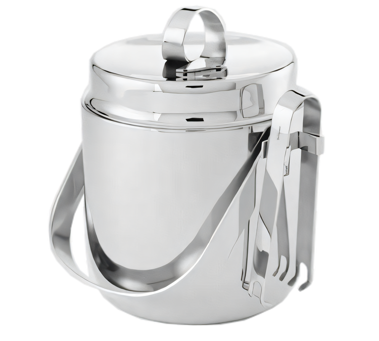 Product image #1 for Top Shelf Double-Wall Stainless Steel Ice Bucket with Ice Tongs, 40 oz.