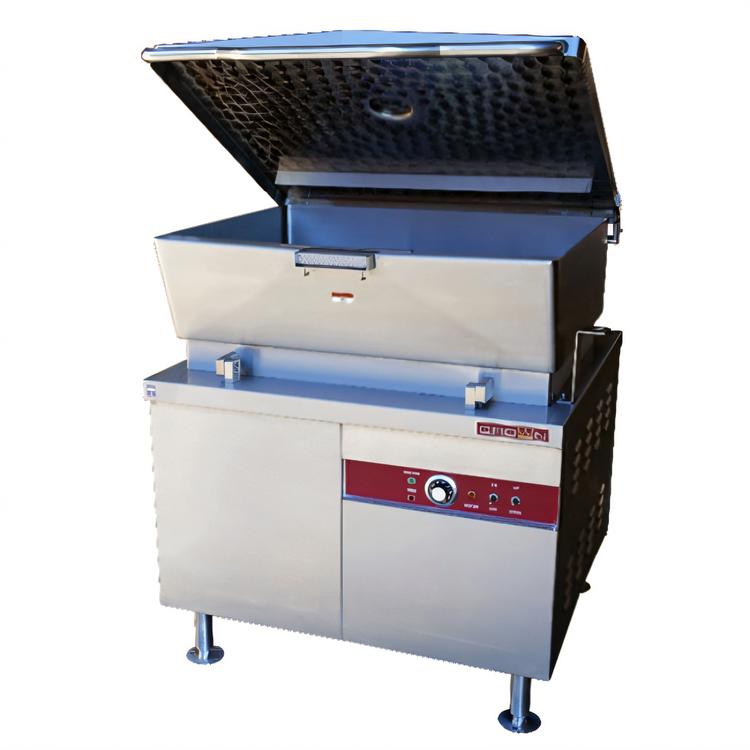 Product image #1 for Crown EMTS-30 Electric Hydraulic Tilting Skillet with Cabinet Base, 30 Gallon